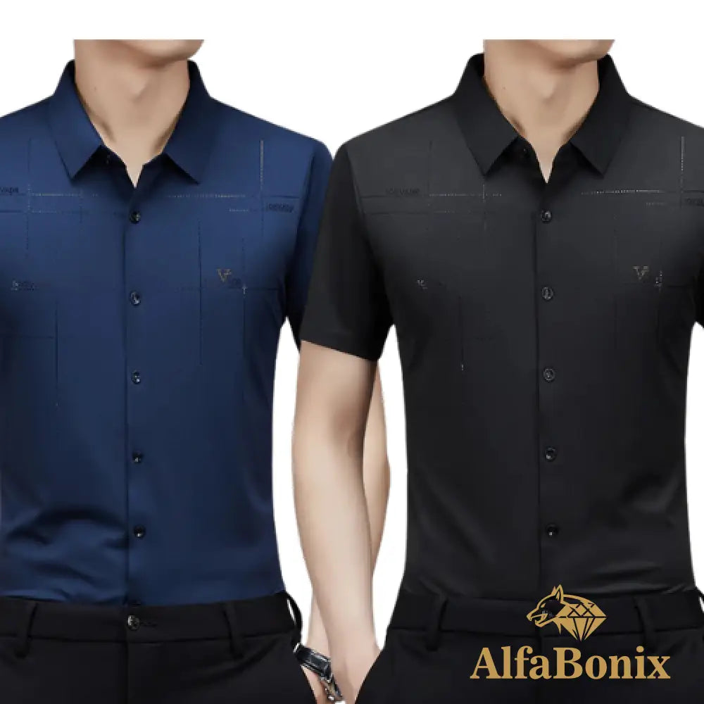 Alphabonix Men's Shirt Alpha Loeveder 2-Pack