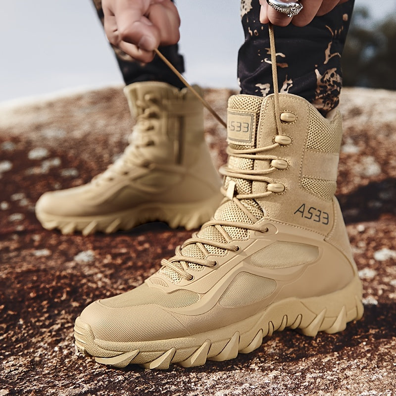 Alphabonix Men’s Tactical Combat Boots – High-Top Outdoor Performance