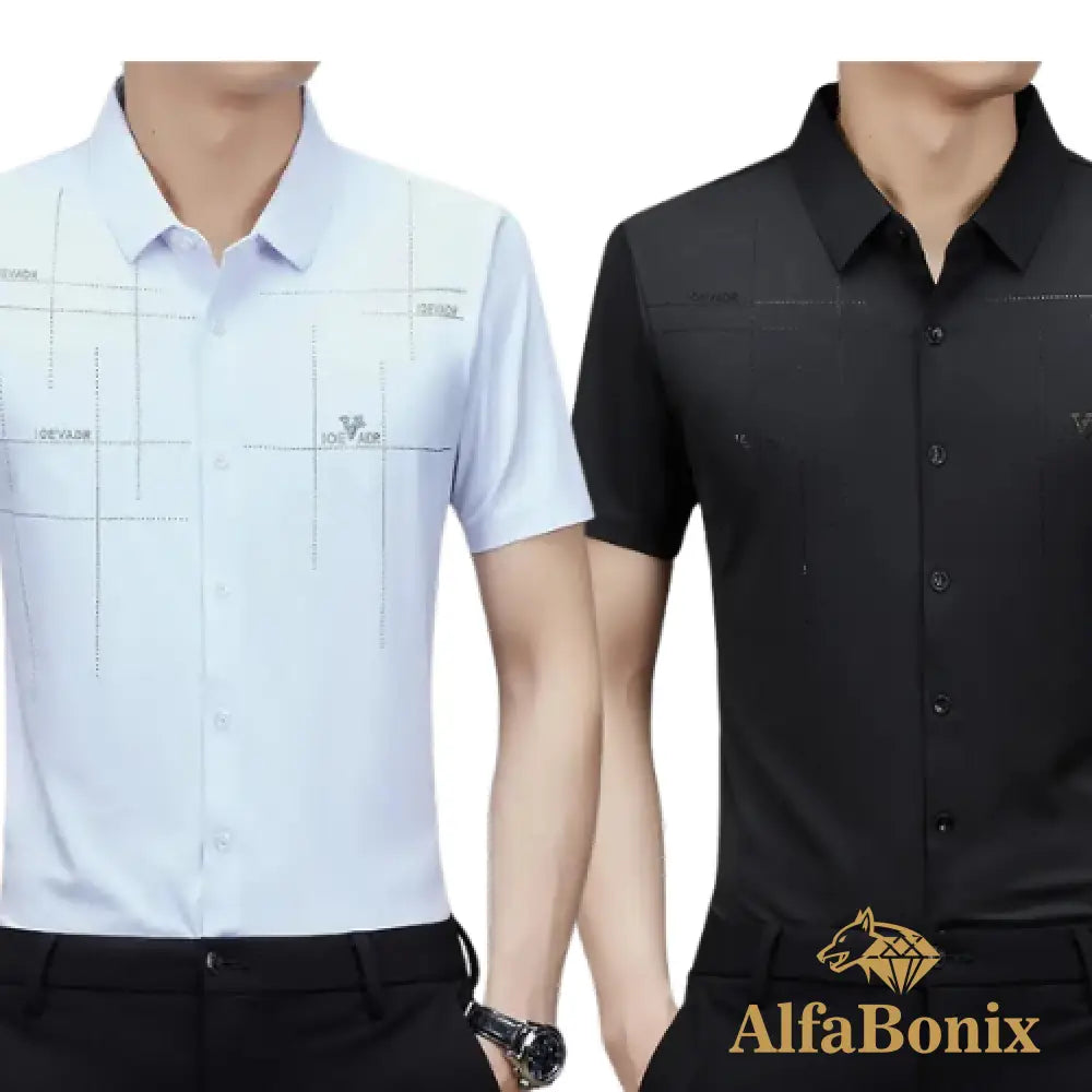Alphabonix Men's Shirt Alpha Loeveder 2-Pack