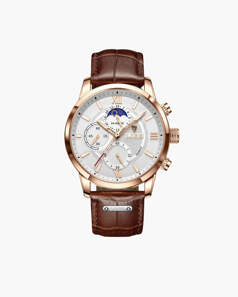 Alphabonix Lugano Moonphase Watch