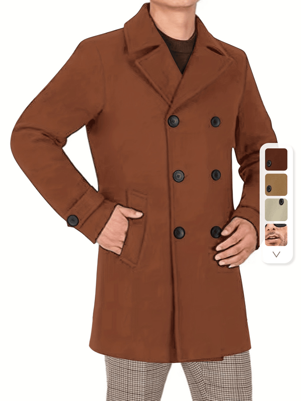 Alphabonix Wide Collar Vintage Jacket