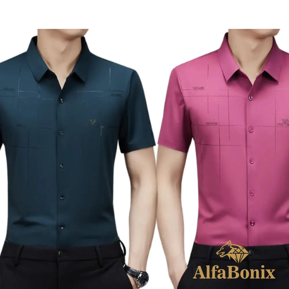 Alphabonix Men's Shirt Alpha Loeveder 2-Pack