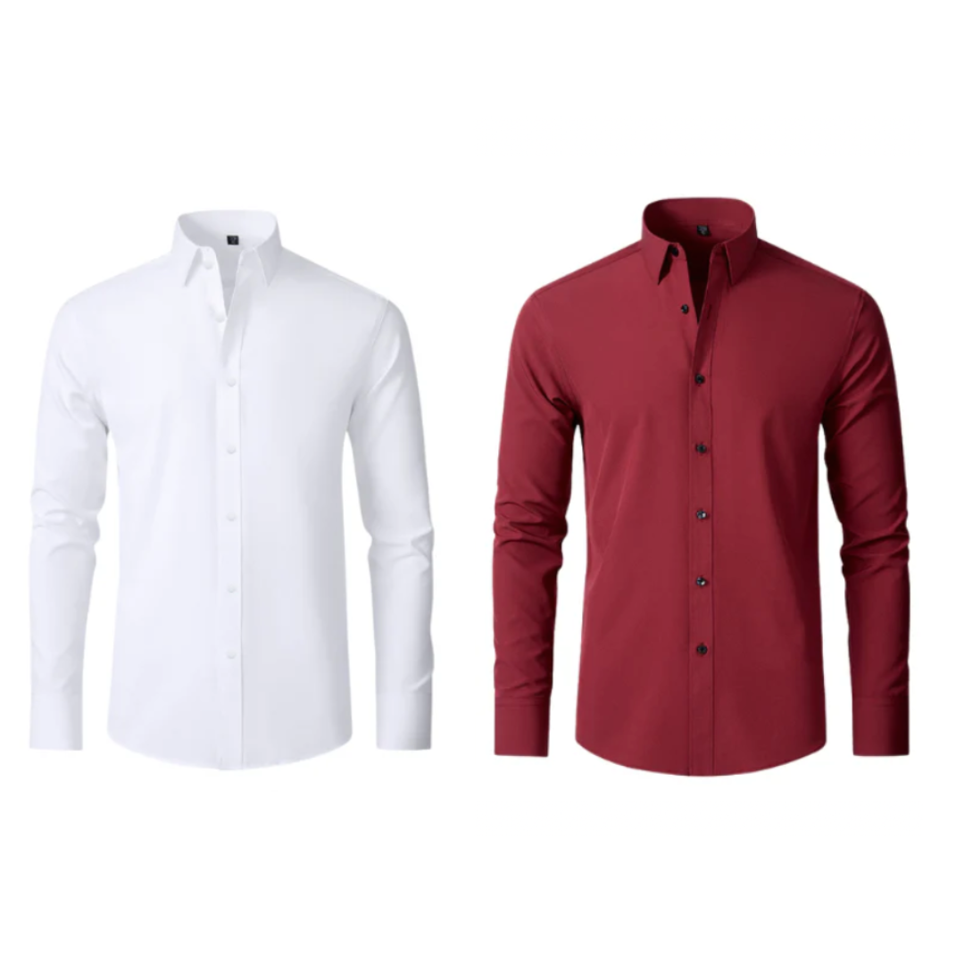 Alphabonix Ultra Elegance Social Shirt Set 2-Pack