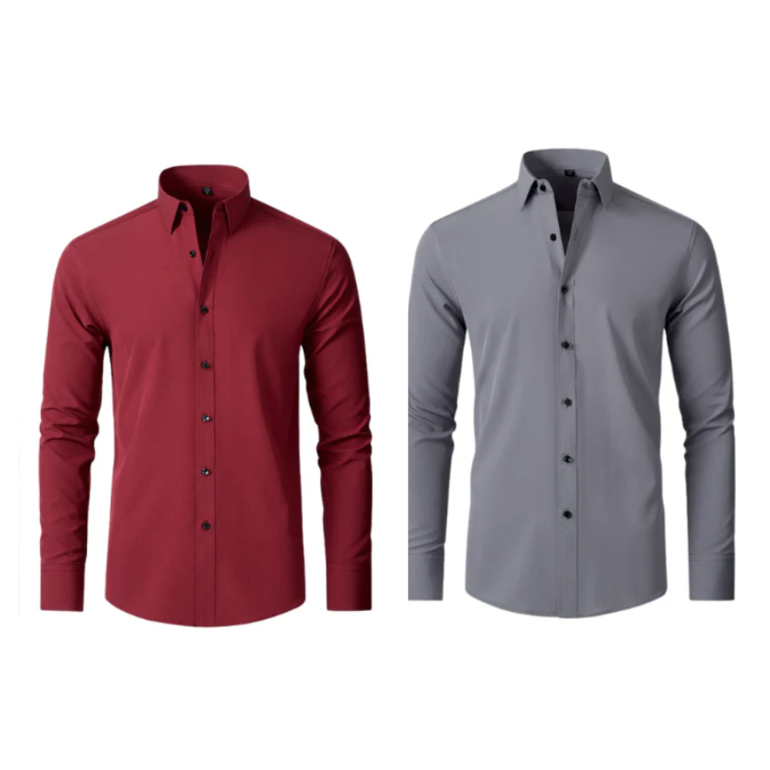 Alphabonix Ultra Elegance Social Shirt Set 2-Pack