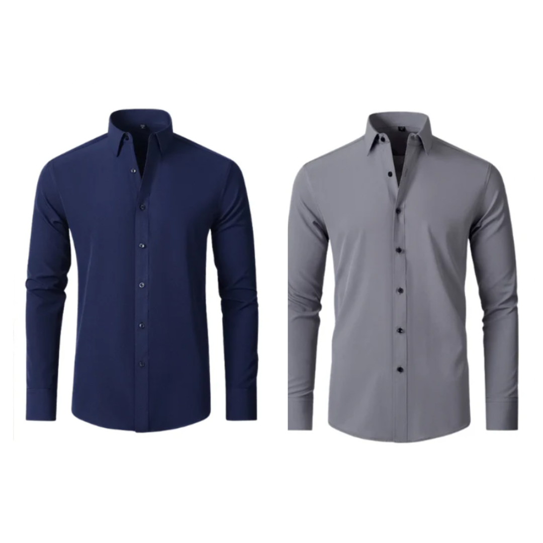 Alphabonix Ultra Elegance Social Shirt Set 2-Pack
