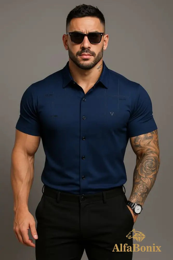Alphabonix Men's Shirt Alpha Loeveder 2-Pack