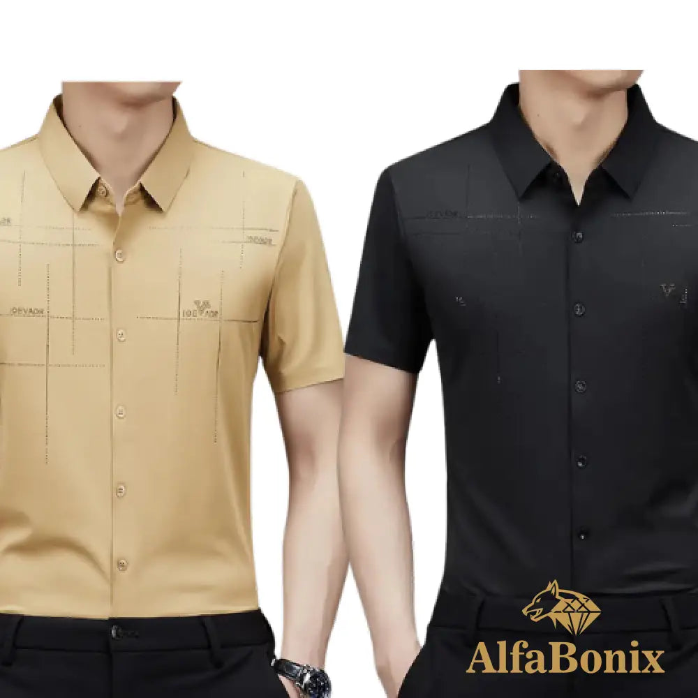 Alphabonix Men's Shirt Alpha Loeveder 2-Pack