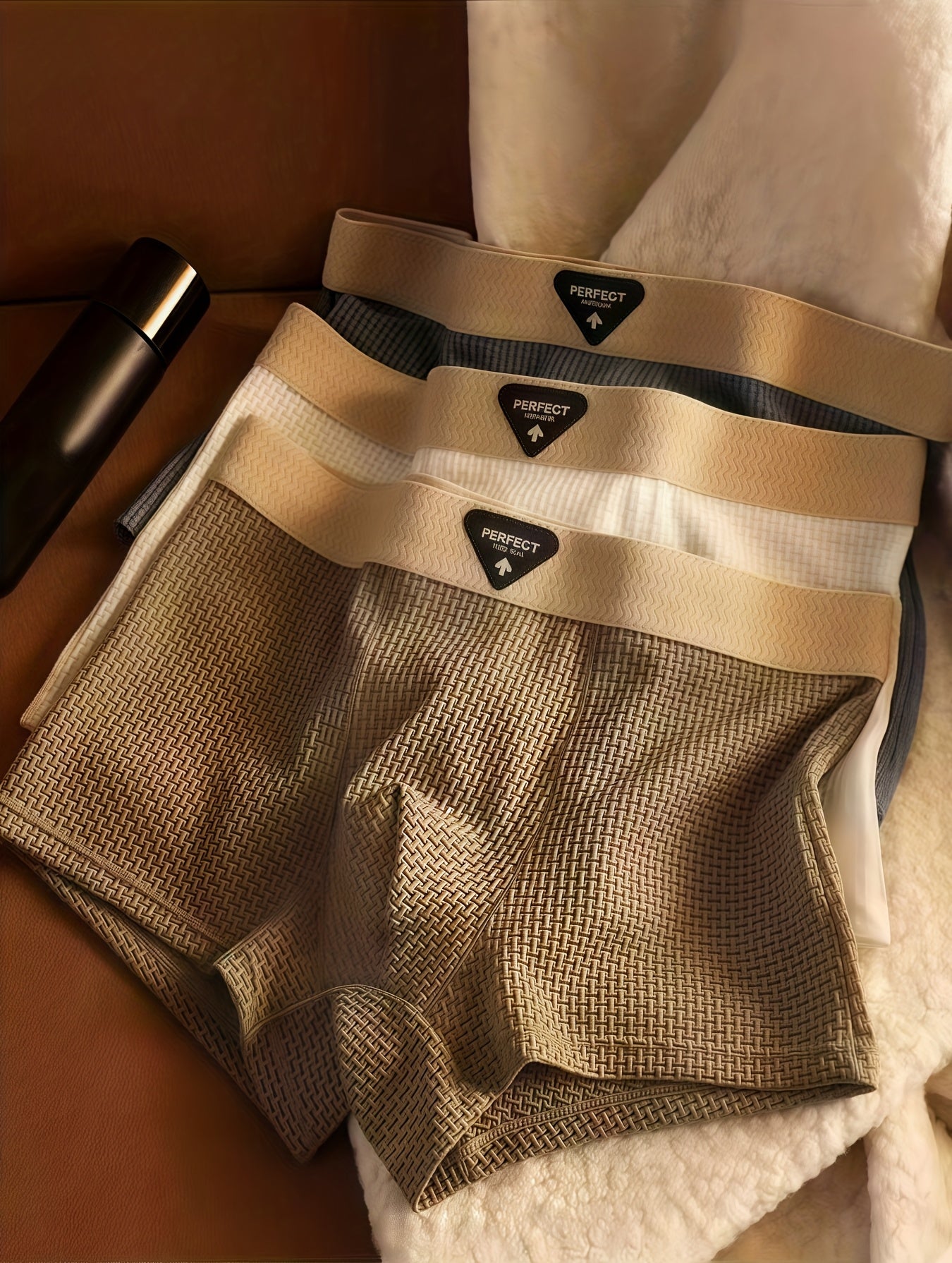 Alphabonix Men’s Ice Silk Boxer Shorts – 3-Pack Everyday Comfort