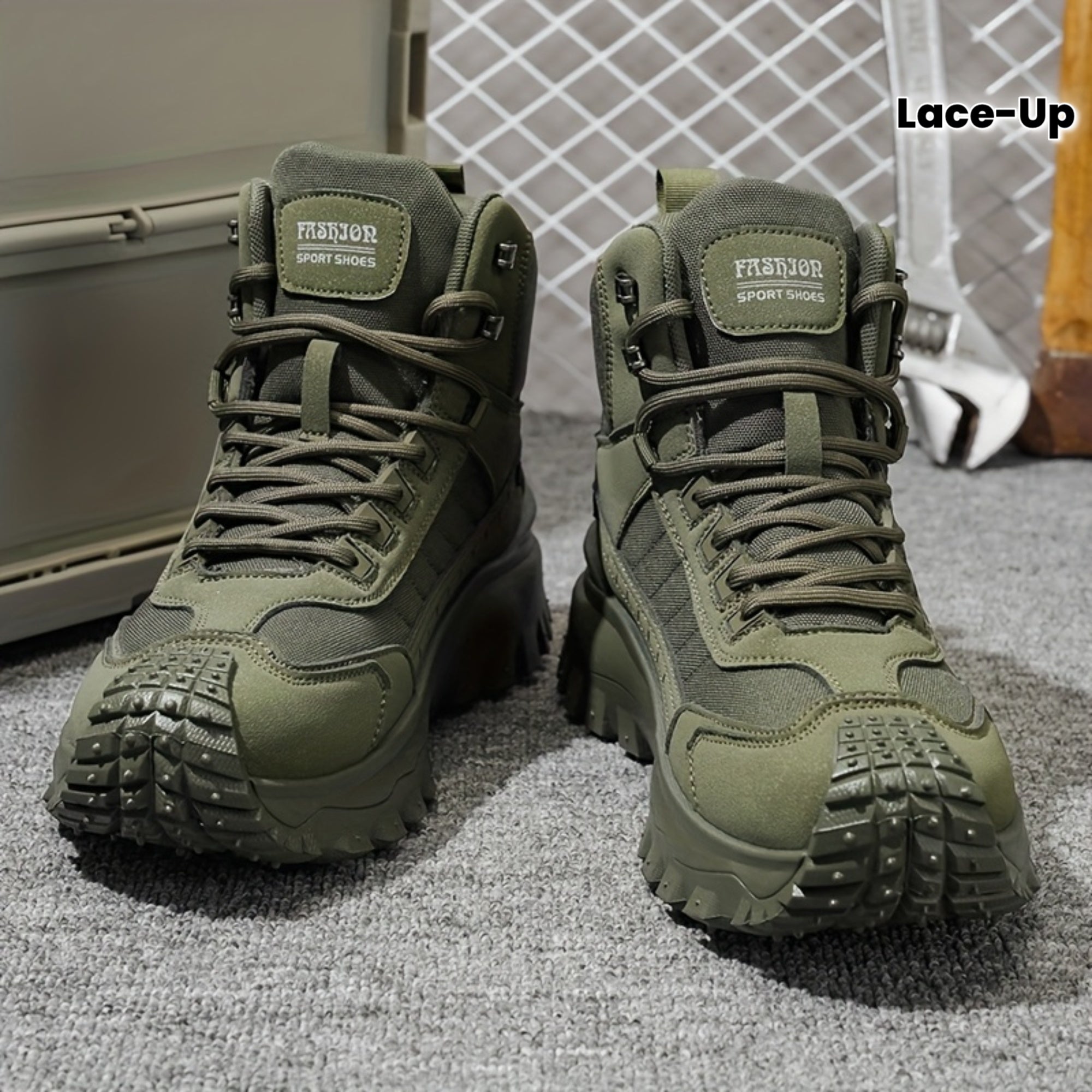 Alphabonix Men's High-Top Hiking Boots