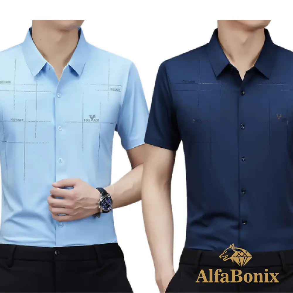 Alphabonix Men's Shirt Alpha Loeveder 2-Pack