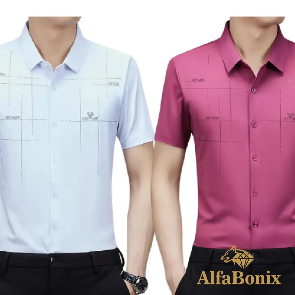 Alphabonix Men's Shirt Alpha Loeveder 2-Pack