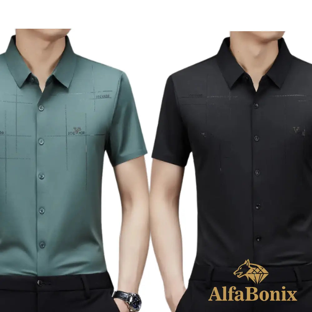 Alphabonix Men's Shirt Alpha Loeveder 2-Pack