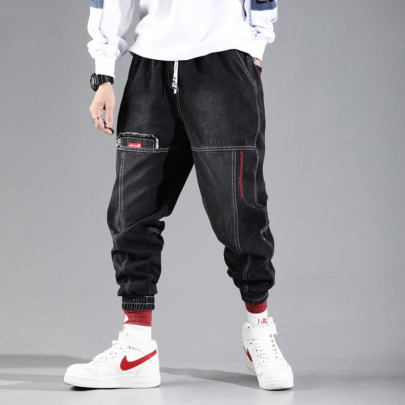 Alphabonix Men's Streetwear Jogger Jeans