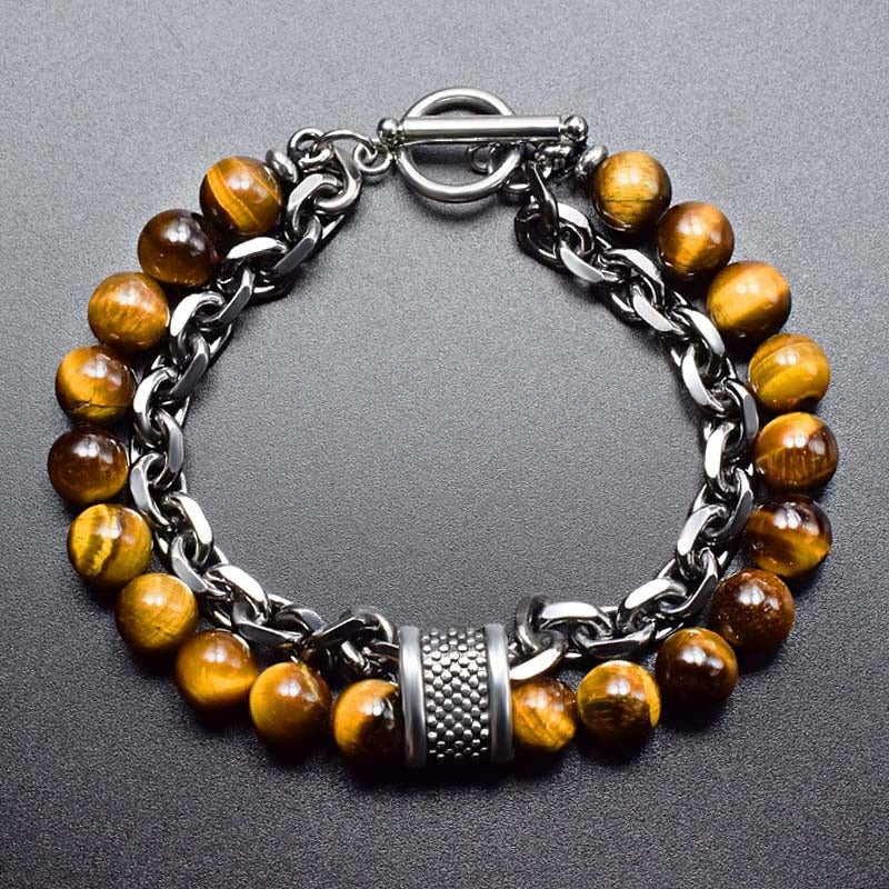 Alphabonix Tiger Eye Bracelet