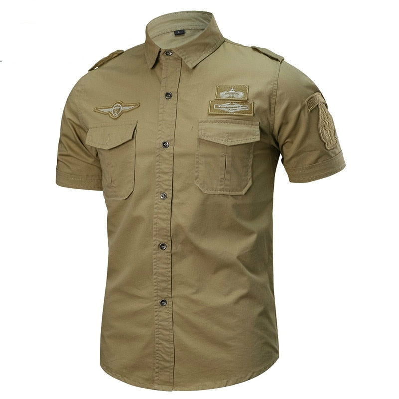 Alphabonix Men's Tactical Military Style Shirt