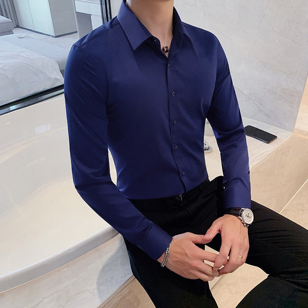 Alphabonix Slim Fit Cotton Dress Shirt