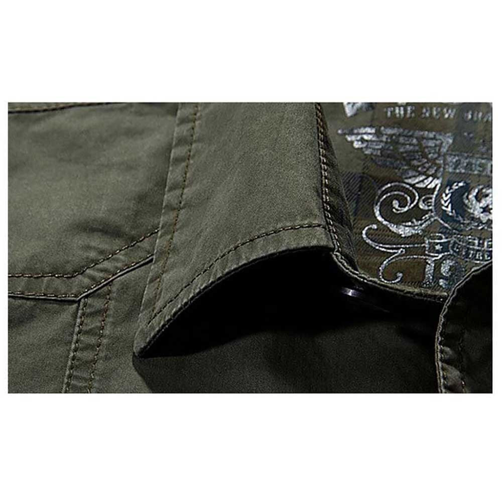 Alphabonix Men’s Baggy Military Casual Shirt