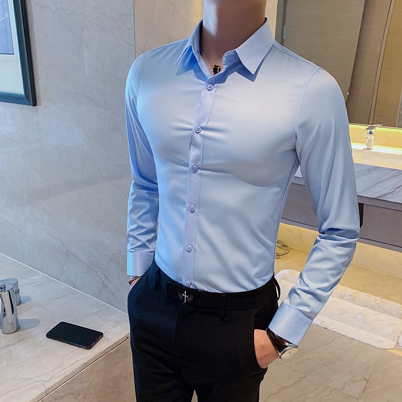 Alphabonix Slim Fit Cotton Dress Shirt