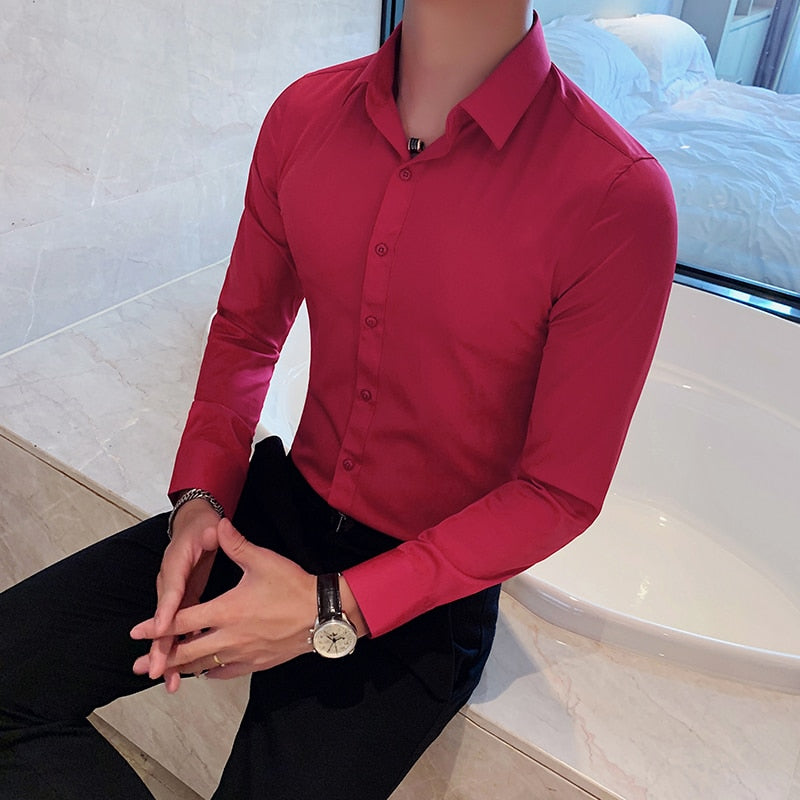 Alphabonix Slim Fit Cotton Dress Shirt