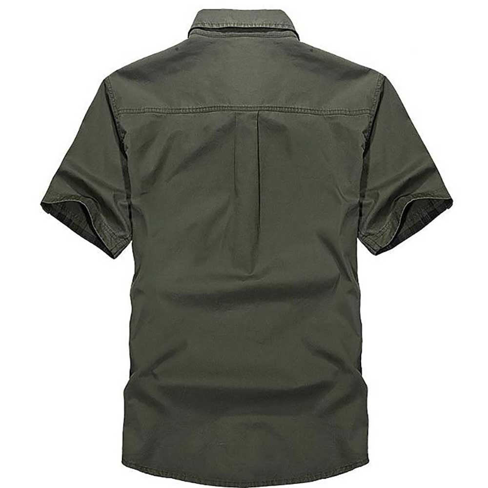 Alphabonix Men’s Baggy Military Casual Shirt