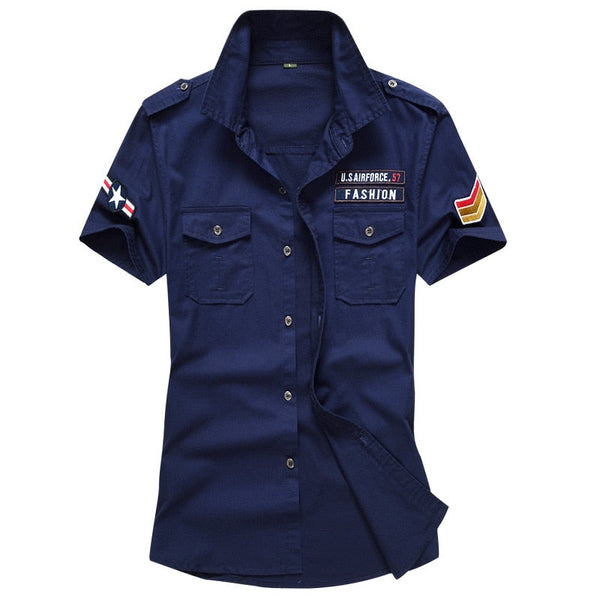 Alphabonix Men's Tactical Military Style Shirt