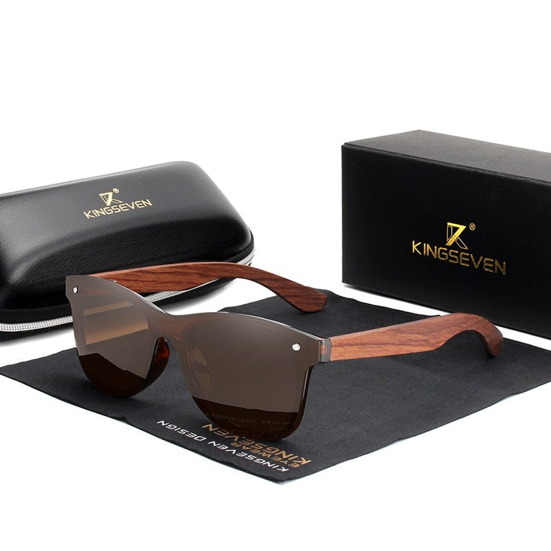 Alphabonix Natural Wooden Sunglasses
