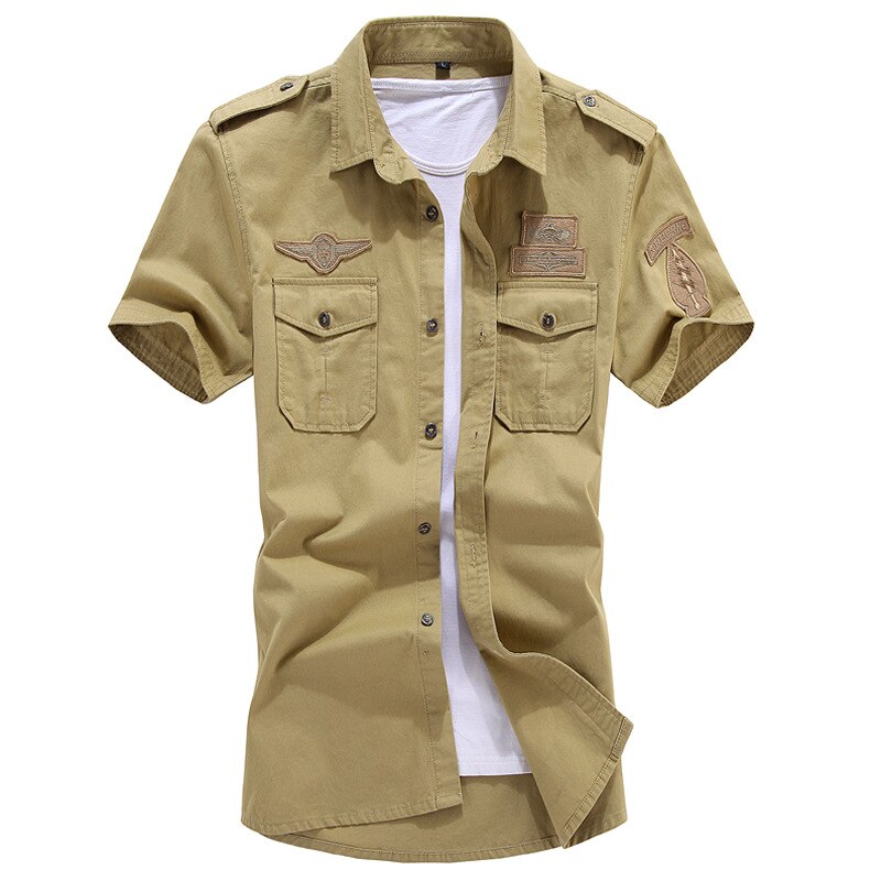 Alphabonix Men's Tactical Military Style Shirt