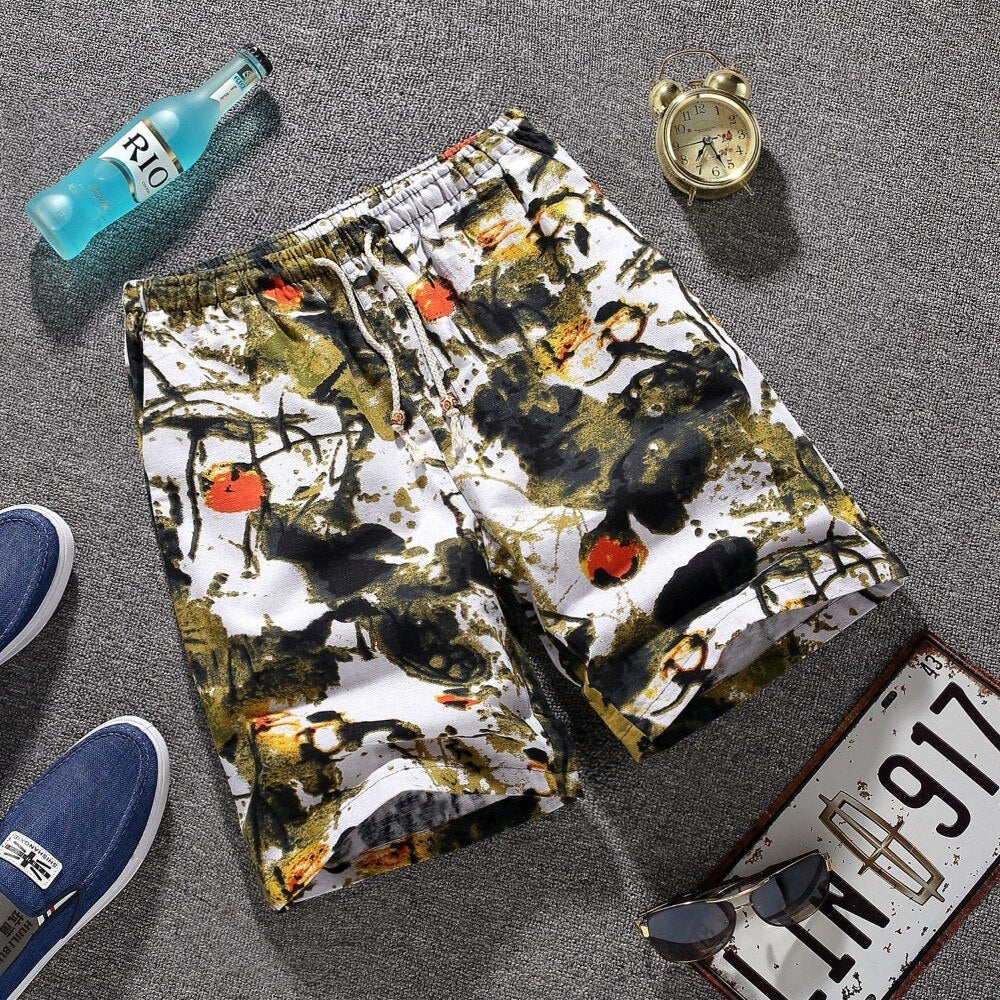 Alphabonix Streetwear Printed Shorts