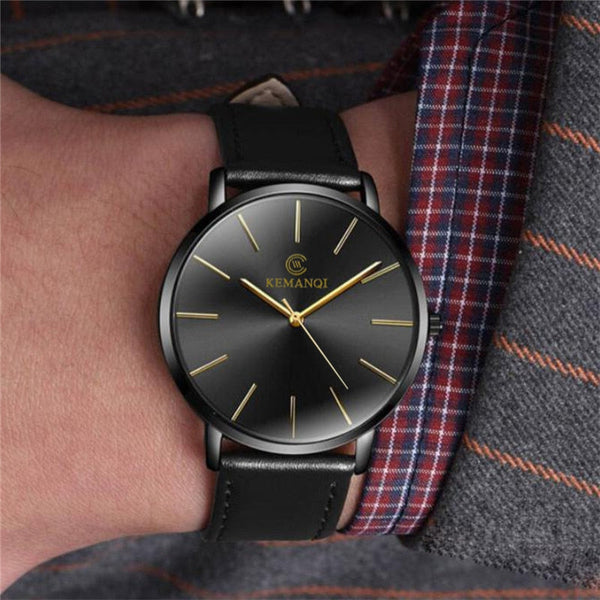 Alphabonix Luxury Ultra Thin Watch