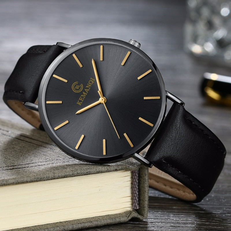 Alphabonix Luxury Ultra Thin Watch