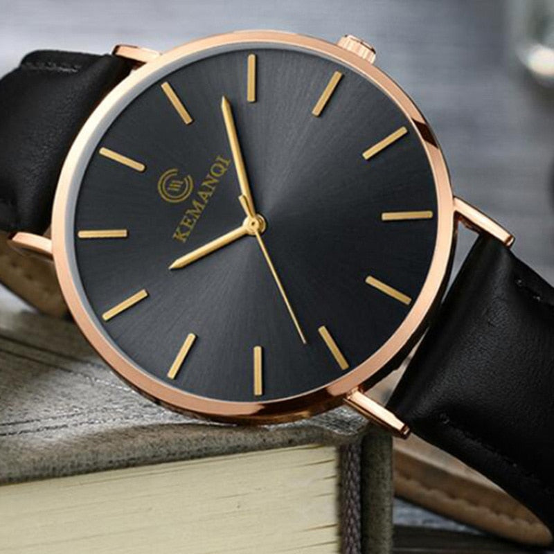 Alphabonix Luxury Ultra Thin Watch
