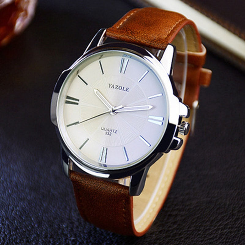 Alphabonix Leather Yazole Watch