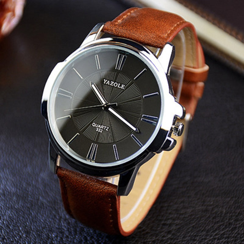 Alphabonix Leather Yazole Watch