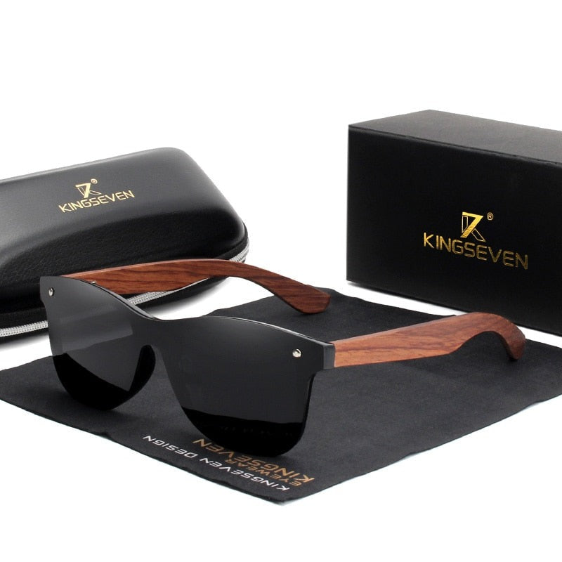 Alphabonix Natural Wooden Sunglasses