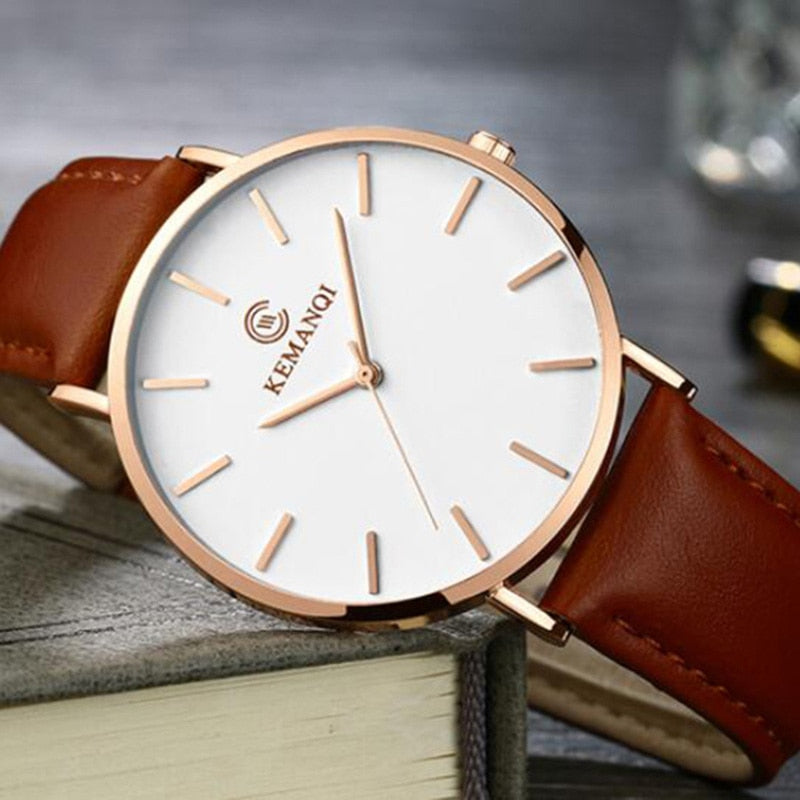 Alphabonix Luxury Ultra Thin Watch