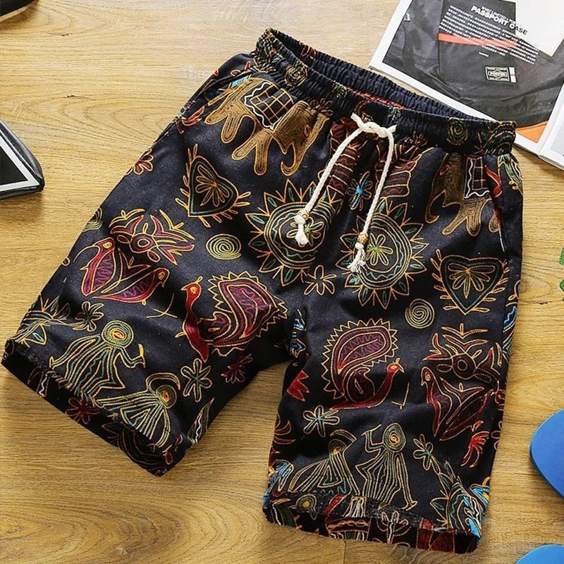 Alphabonix Streetwear Printed Shorts