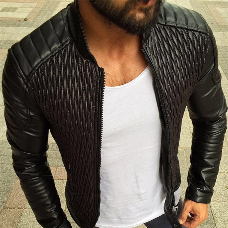 Alphabonix Leatrer Jacket
