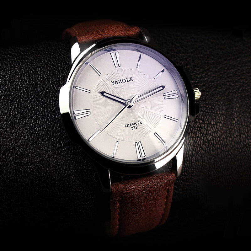 Alphabonix Leather Yazole Watch