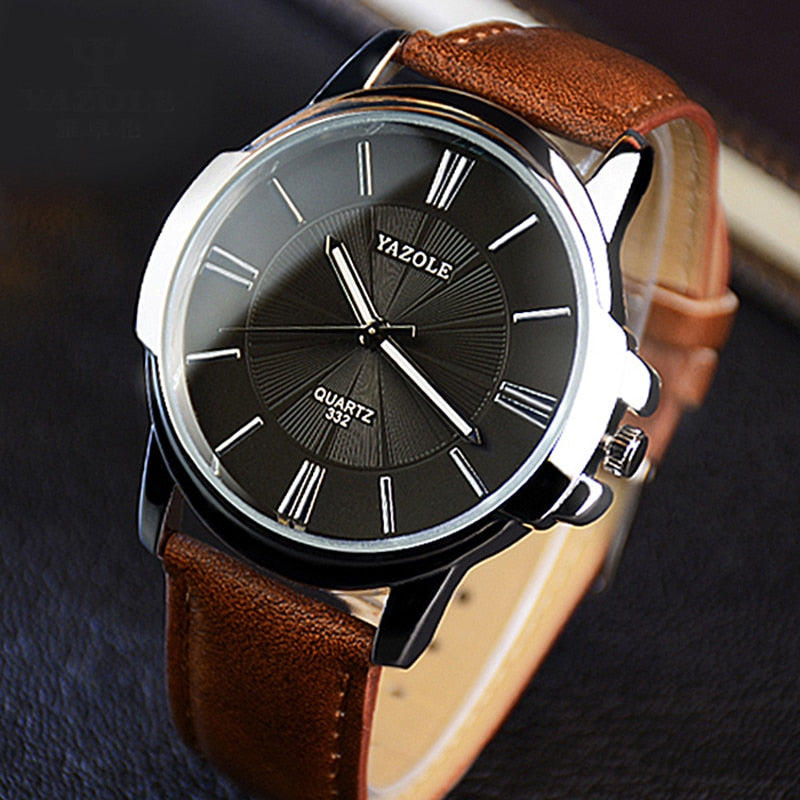Alphabonix Leather Yazole Watch