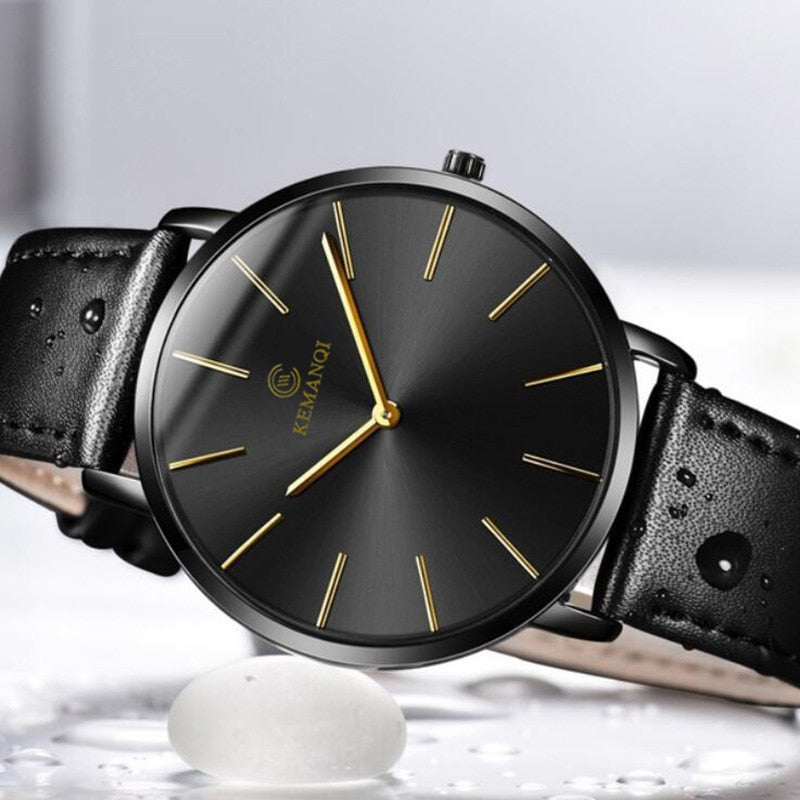 Alphabonix Luxury Ultra Thin Watch
