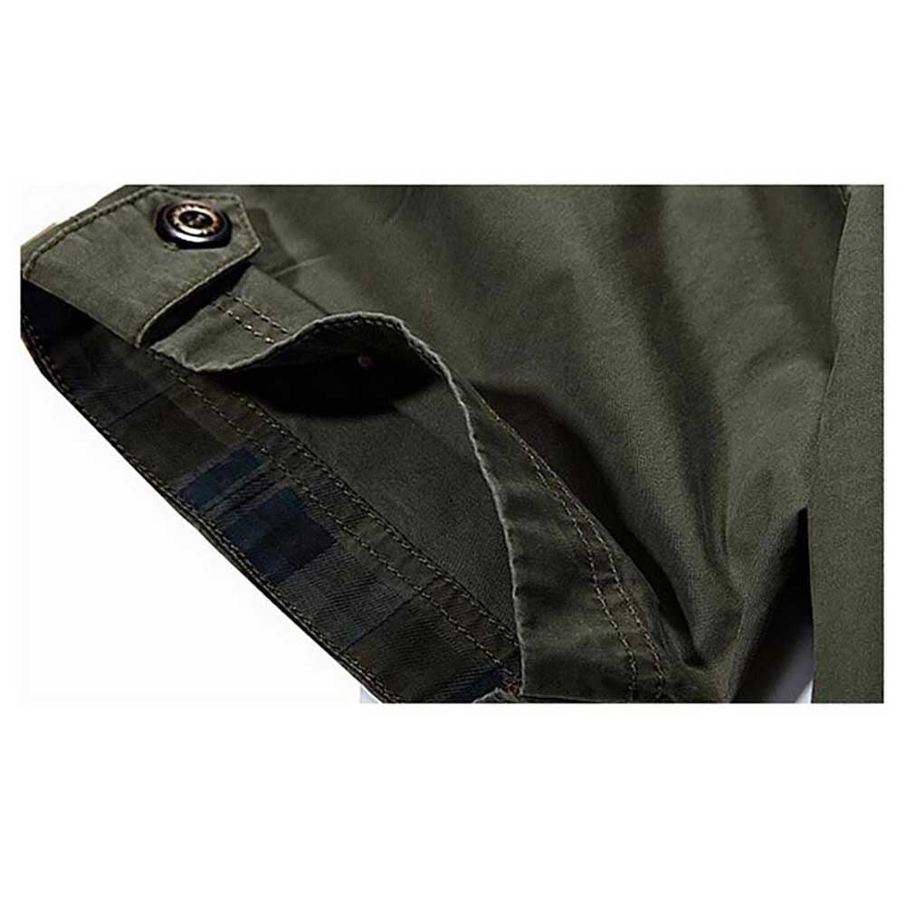 Alphabonix Men’s Baggy Military Casual Shirt