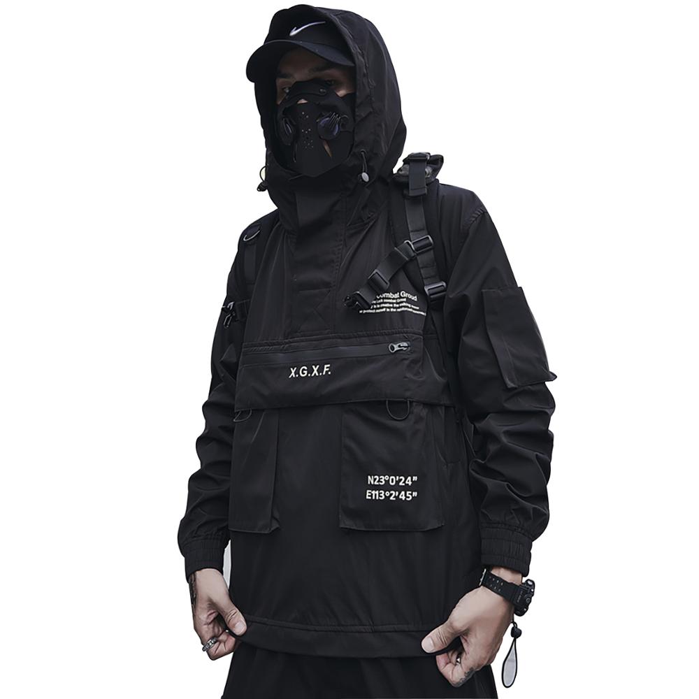 Alphabonix Streetwear Black Jacket