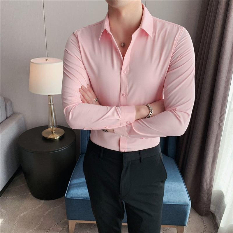 Alphabonix Slim Fit Cotton Dress Shirt