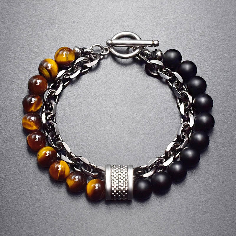 Alphabonix Tiger Eye Bracelet