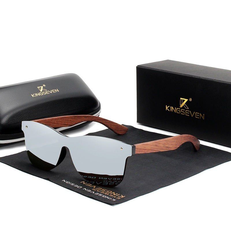 Alphabonix Natural Wooden Sunglasses
