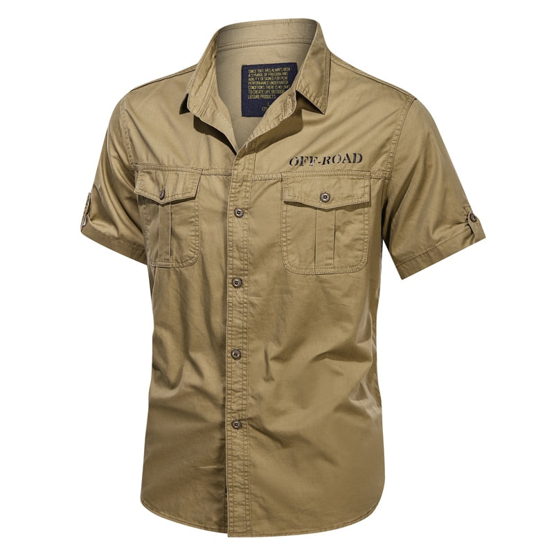 Alphabonix Men’s Off-Road Military Casual Shirt