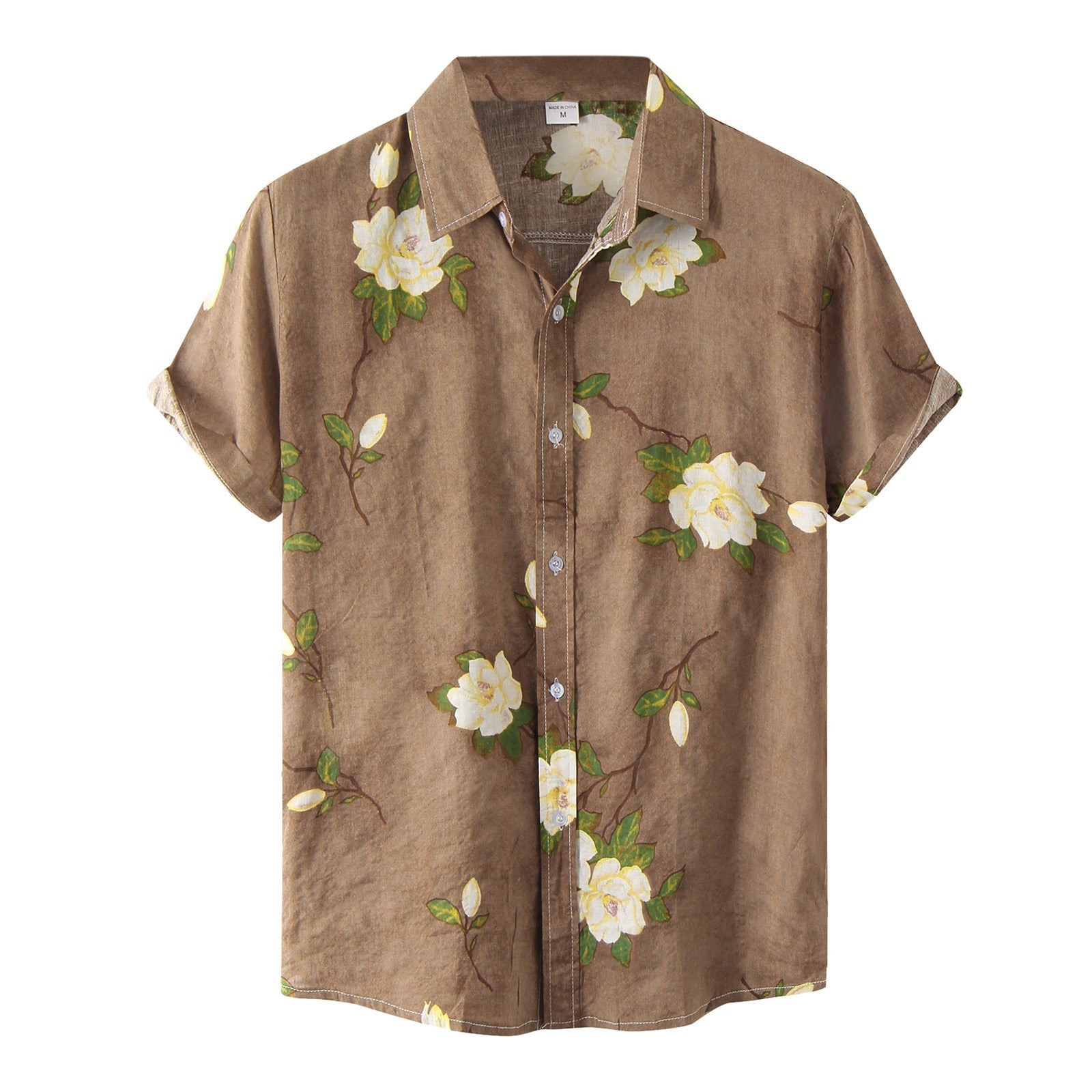 Alphabonix Men’s Flowers Shirt