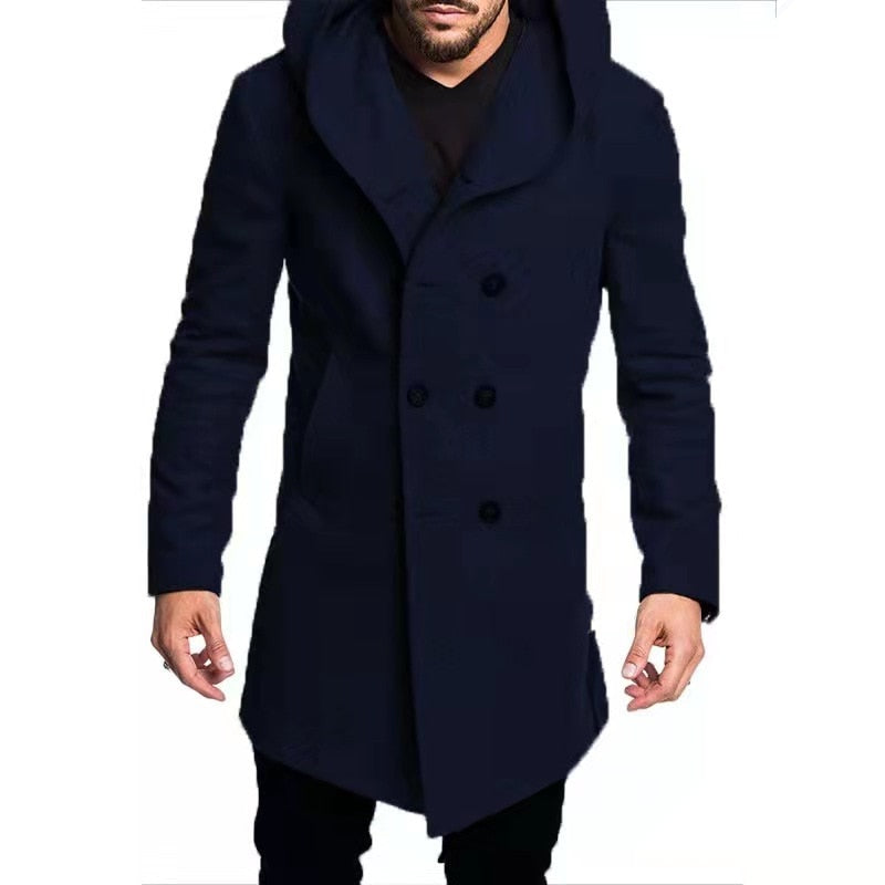 Alphabonix Manchester Hooded Peacoat