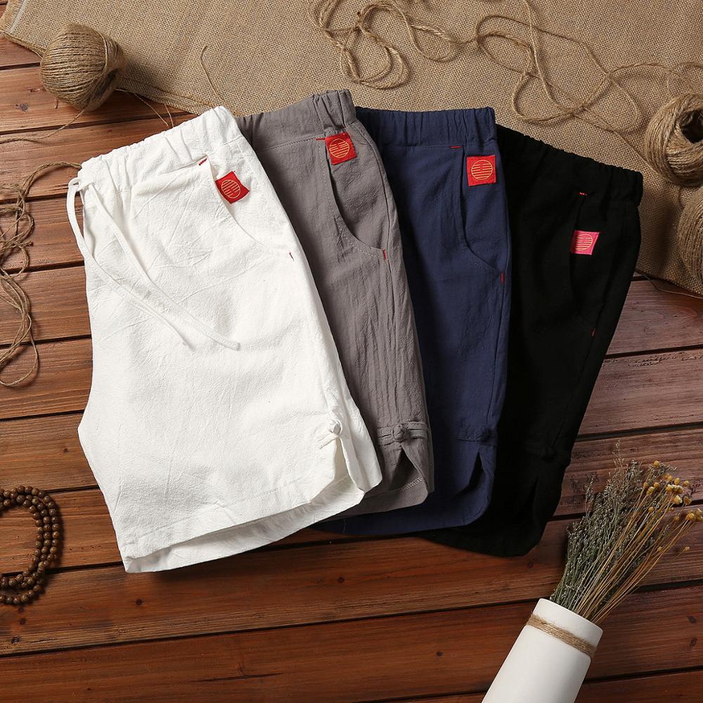 Alphabonix Linen Blend Shorts