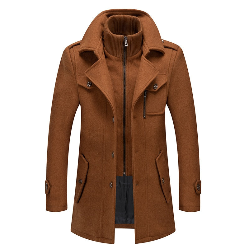 Alphabonix Caen Wool-Blend Coat
